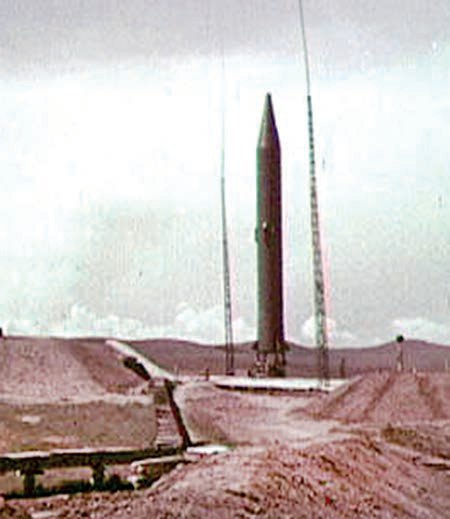 Ракета Р-14 в готовности к пуску